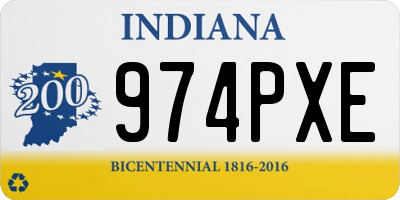 IN license plate 974PXE