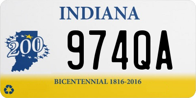 IN license plate 974QA