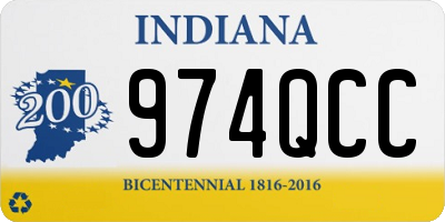 IN license plate 974QCC