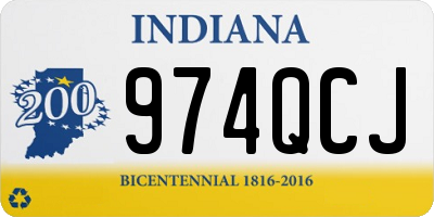 IN license plate 974QCJ