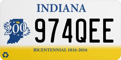 IN license plate 974QEE