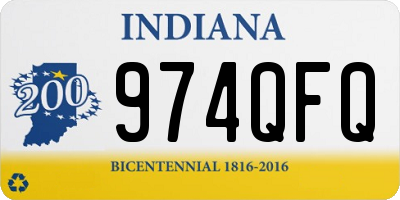 IN license plate 974QFQ