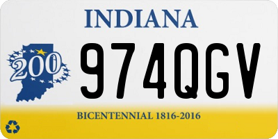 IN license plate 974QGV
