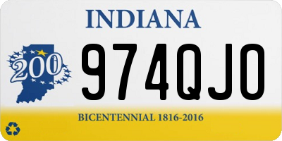 IN license plate 974QJO