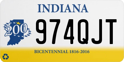 IN license plate 974QJT