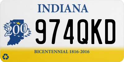 IN license plate 974QKD
