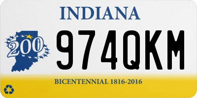IN license plate 974QKM