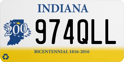 IN license plate 974QLL