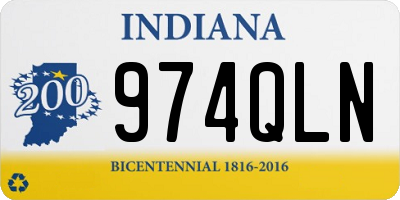 IN license plate 974QLN