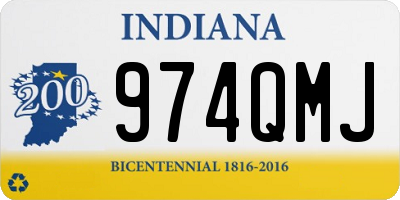 IN license plate 974QMJ