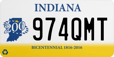 IN license plate 974QMT