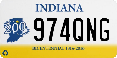 IN license plate 974QNG