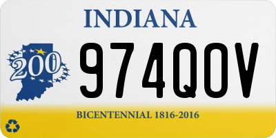 IN license plate 974QOV