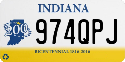 IN license plate 974QPJ