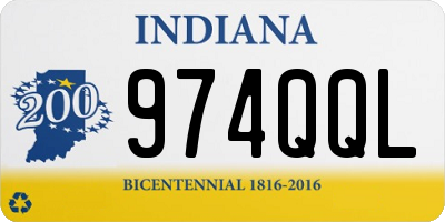 IN license plate 974QQL
