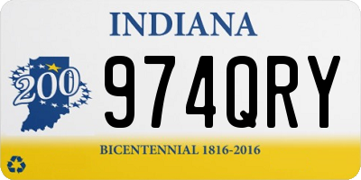 IN license plate 974QRY
