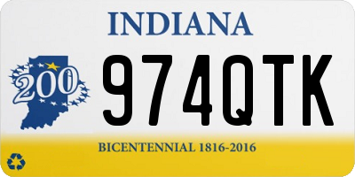 IN license plate 974QTK