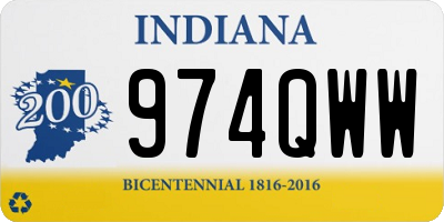 IN license plate 974QWW