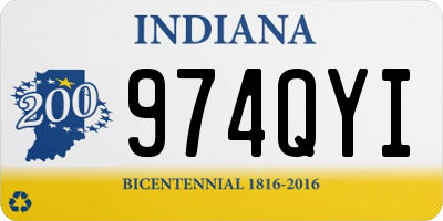 IN license plate 974QYI