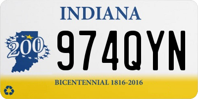 IN license plate 974QYN