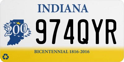 IN license plate 974QYR