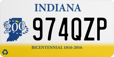 IN license plate 974QZP