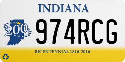 IN license plate 974RCG