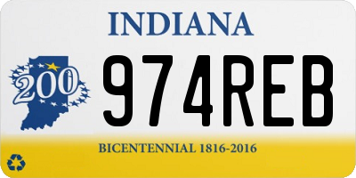 IN license plate 974REB