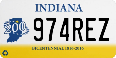 IN license plate 974REZ