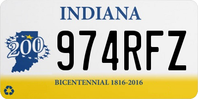 IN license plate 974RFZ