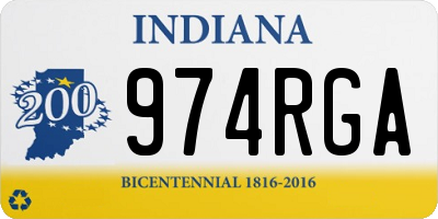 IN license plate 974RGA