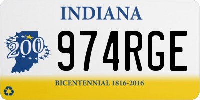 IN license plate 974RGE