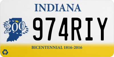 IN license plate 974RIY