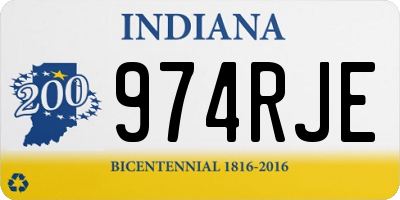 IN license plate 974RJE