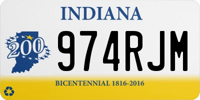 IN license plate 974RJM