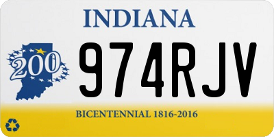 IN license plate 974RJV