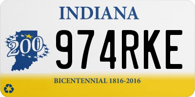 IN license plate 974RKE