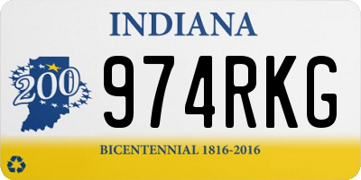 IN license plate 974RKG