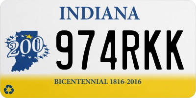 IN license plate 974RKK