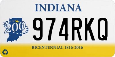 IN license plate 974RKQ