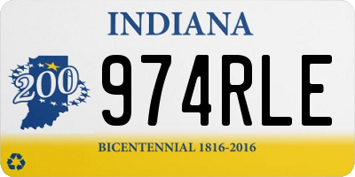 IN license plate 974RLE