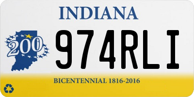 IN license plate 974RLI