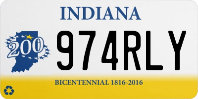 IN license plate 974RLY