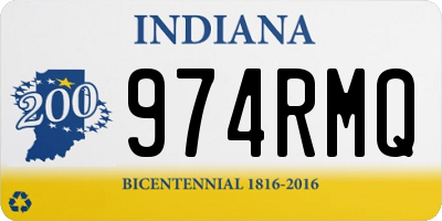 IN license plate 974RMQ