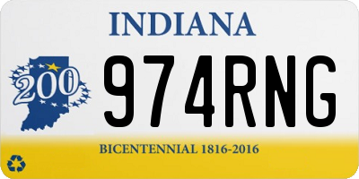 IN license plate 974RNG