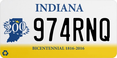 IN license plate 974RNQ