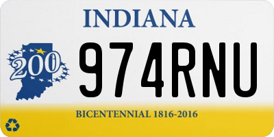 IN license plate 974RNU