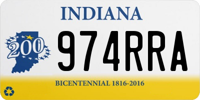 IN license plate 974RRA