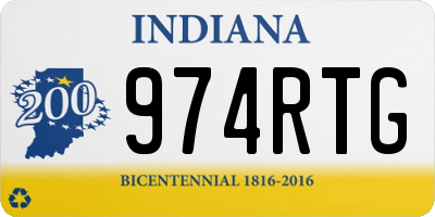 IN license plate 974RTG