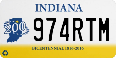 IN license plate 974RTM